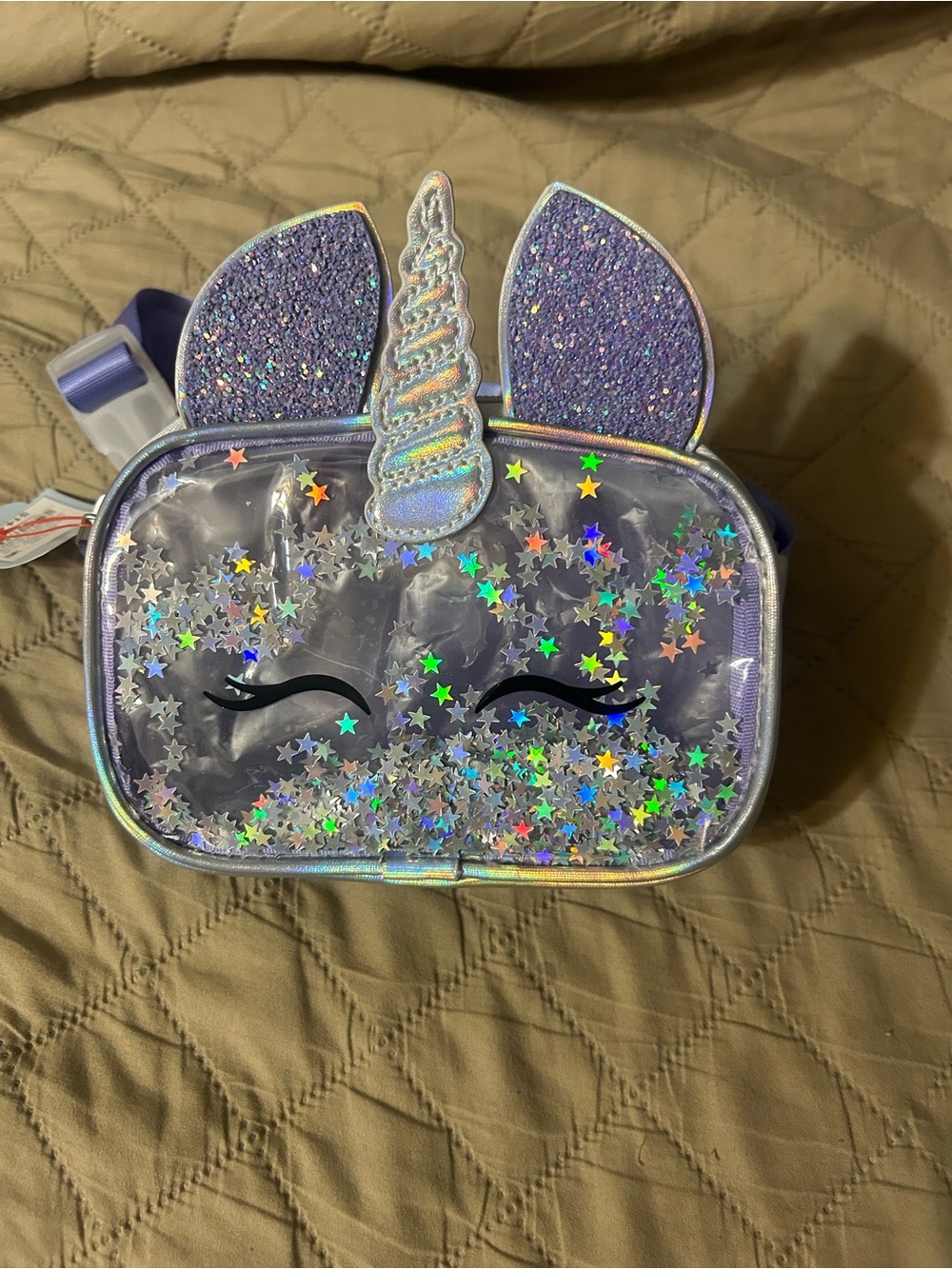 Cat & Jack holographic unicorn fanny pack/belt bag